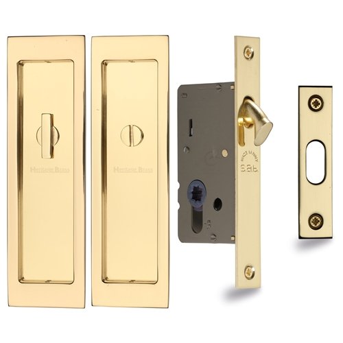 FLUSH PULL PRIVACY POLISHED BRASS