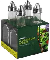 Oil Vinegar Glass Set  4 Bottles Set Sunnex