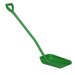 One Piece Ergo. Shovel - Large Blade, Long Handle, Green
