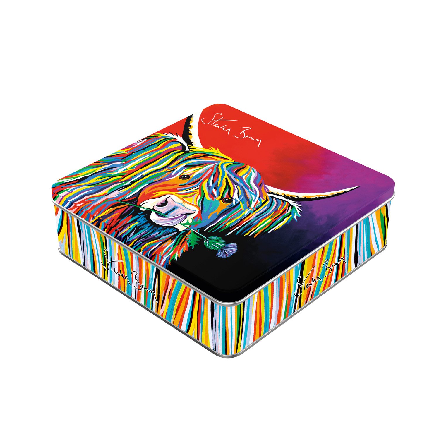 Steven Brown Lizzie McCoo tin of salted caramel fudge - 12x200g