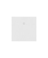 SLATE WHITE 900MM SQUARE SHOWER TRAY & WASTE
