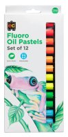 Jumbo Oil Pastels - Fluorescent (12)