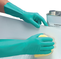 Nitrile Elite Flock Lined Gauntlet Glove (Pair)