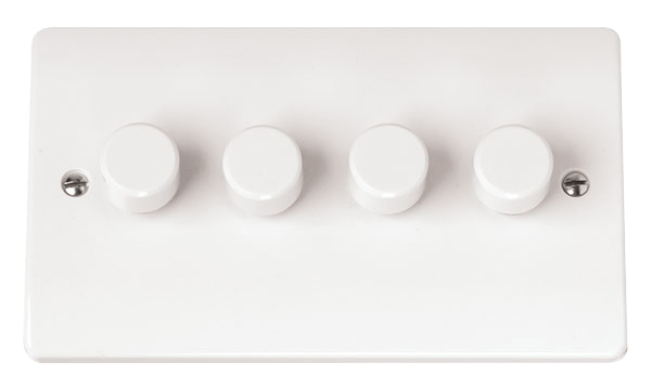 Click Mode 4G 2W 100W LED Dimmer Switch White CMA164