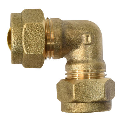 C x C Compact Compression Brass Elbow 10mm