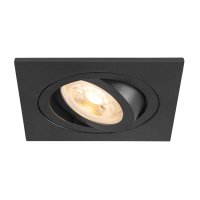 NEW TRIA RECESSED CEILING LIGHT SQUARE GU10 BLACK