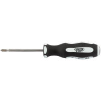 Draper Expert 'Pound Thru' Cross Slot Soft Grip Screwdriver, No.1 x 75mm