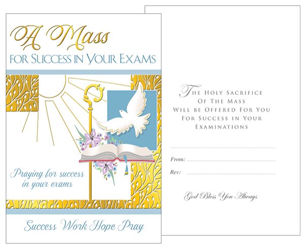 Card - A Mass For Success in Your Exams   (20895)