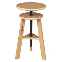 Spiral Swivel Stool - Natural