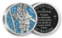Pocket Token/Enamelled/St.Christopher   (13433)