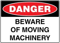 Machinery Sign - Available in Sign Material - PVC, ACM, ADHESIVE