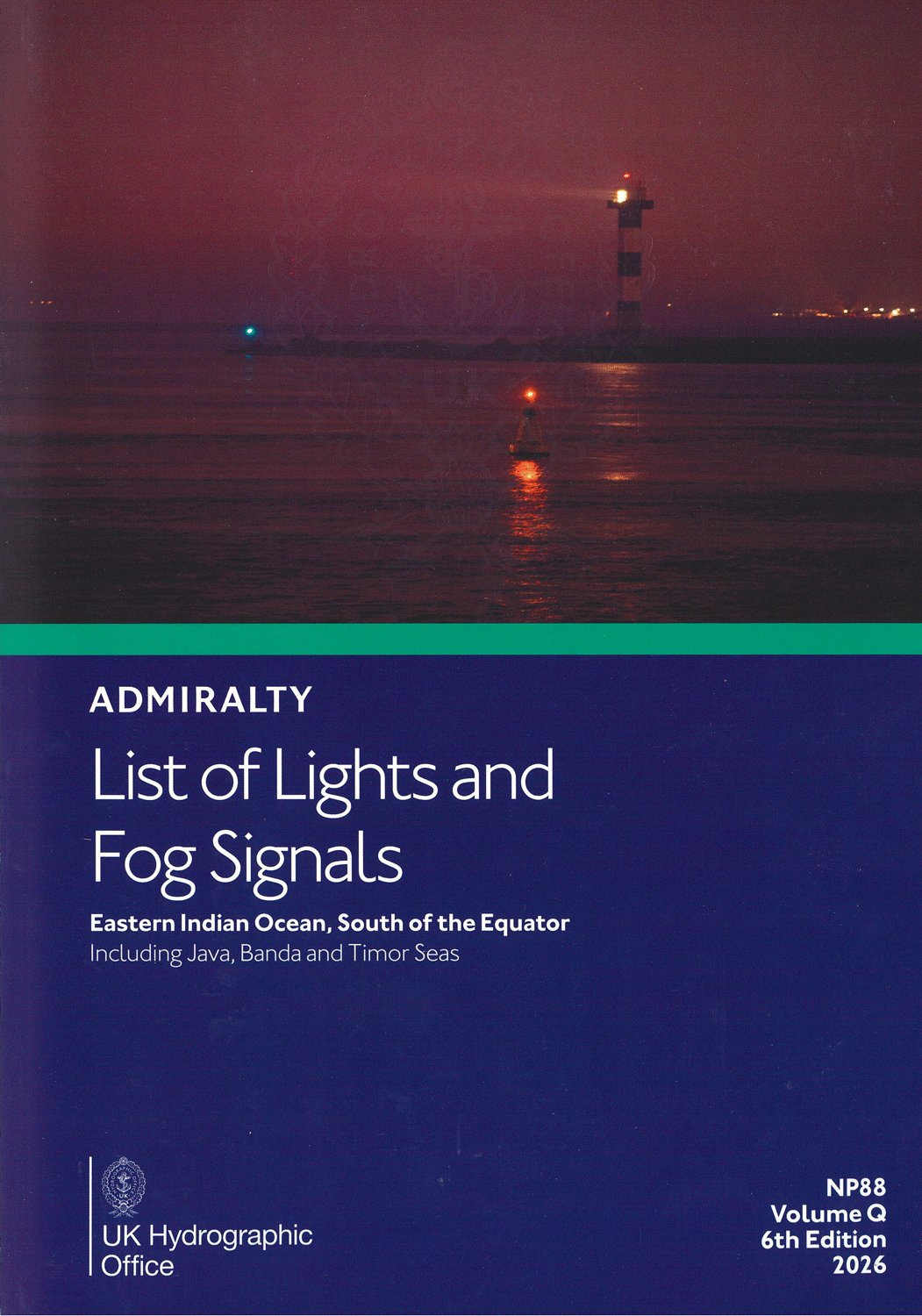 ADMIRALTY List of Lights and Fog Signals - NP88 Eastern Indian Ocean, South of the Equator Vol. Q
