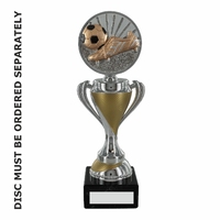23cm Silver & Gold Blaze Cup Trophy