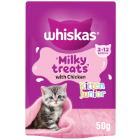 Whiskas Kitten Junior Milky Treats 6x50gm DR15F