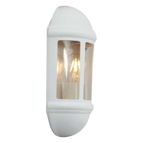 Ansell Latina E27 Half Lantern White