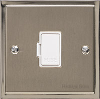 Heritage - Elite Stepped Plate - UnSwitched Spur Satin Nickel - White | LV0901.1636
