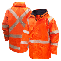 Hi-Vis FR TTMC Rain Jacket, Orange