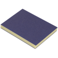 DOUBLEFLEX SOFTPADS BLUE 123 x 98 x 13mm - SUPERFINE