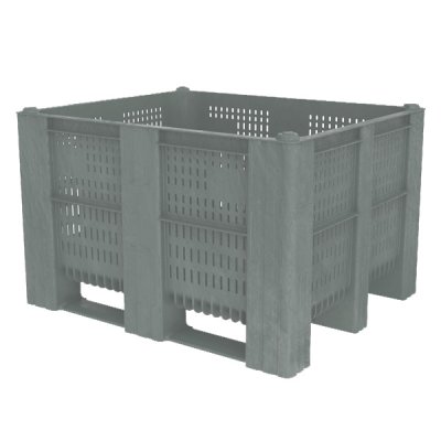 Perforated Box Pallet - 605ltr, Grey