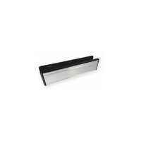 40/80 SLEEVE POLISHED SILVER FLAP, BLACK SURROUND 12" LETTER PLATE