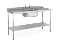 Single Bowl Sink 1200mm x 600mm x 900mm Double Drainer 400mm x 400mm x 300mm Bowl