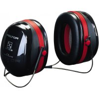 PELTOR OPTIME 3 EARMUFF NECKBAND BLACK/RED
