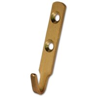 PREMIER 2 PCE PICTURE PLATE ('J') HOOK BRASS PLATED