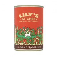 Lilys Kitchen Dog Tin Cottage Pie Beef Potato & Vegetable Dinner 6x400g