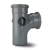 POLYPIPE ST401 GREY BRANCH 92.5DG 2B 110mm SOIL