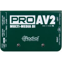 RADIAL RD- PRO-AV2 2 channel passive DI box for multimedia/audio-visual systems