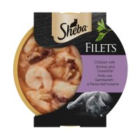 Sheba Fillets with Chicken with Shrimp and Ocean fish in Gravy Tray 32x60gm - SOI 