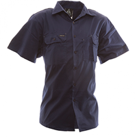 801127 170 gsm Cotton Shirt, Short Sleeve, Blue