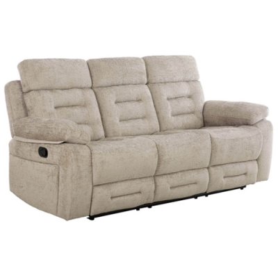 Willbury Manual Recliner 3 Seat Sofa - Latte 1