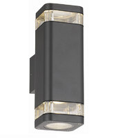Harriett Matt Black up/down GU10 wall light