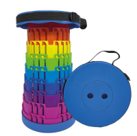 TELESCOPIC STOOL BLUE RAINBOW | LP72945