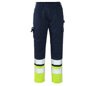 MASCOT Patos High Visibility Trousers Navy/Hi-Vis Yellow