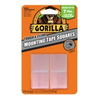 GORILLA MOUNTING TAPE SQUARES CLEAR 2.5 CM X 2.5CM