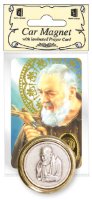 Car Plaque/Prayer Leaflet/St.Pio   (72417)