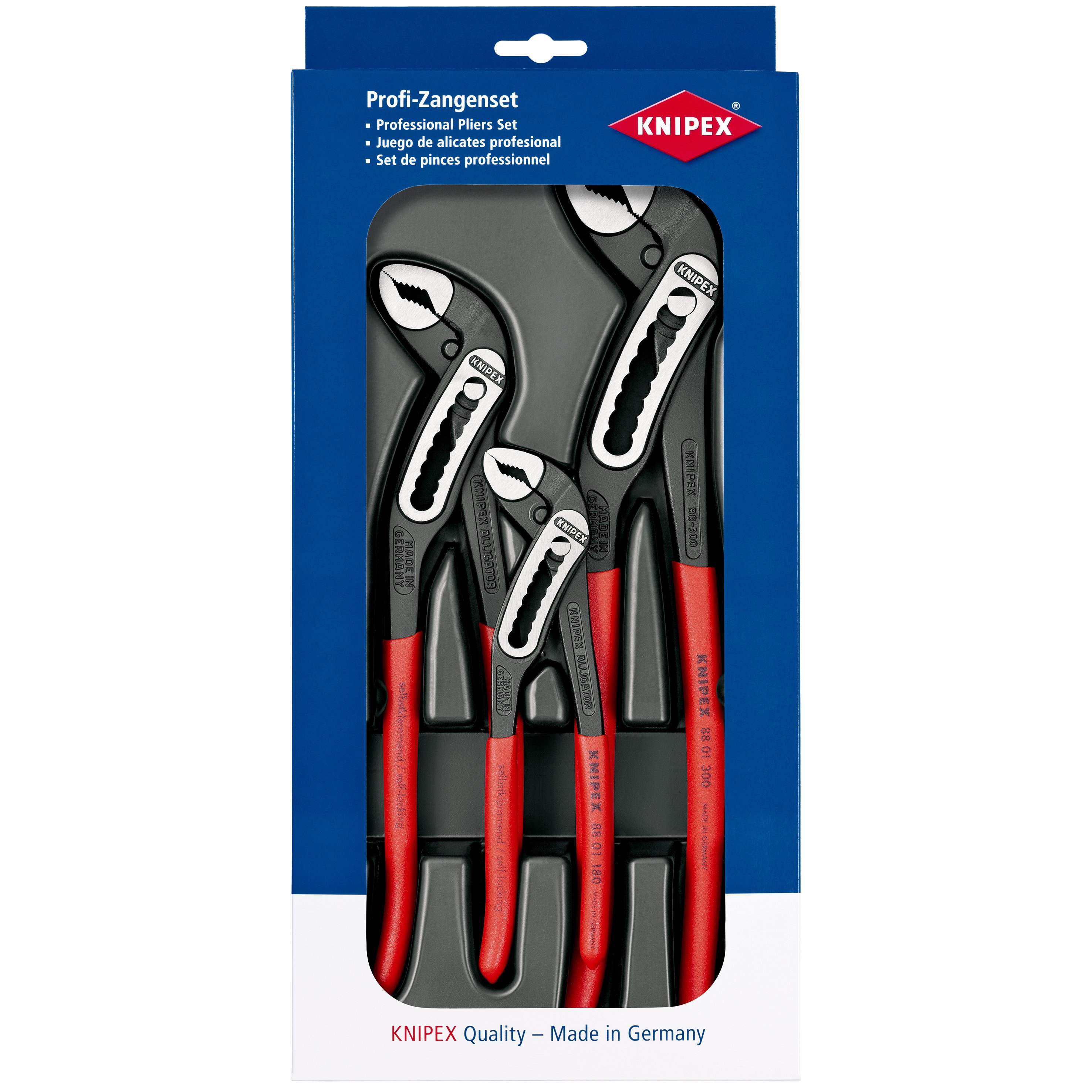 Knipex Alligator Set (1 x 88 01 180, 1 x 88 01 250, 1 x 88 01 300mm) 00 20 09 V03 