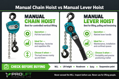Manual Chain Hoist vs Lever Hoist: Which Is Right for Your Lifting Job?