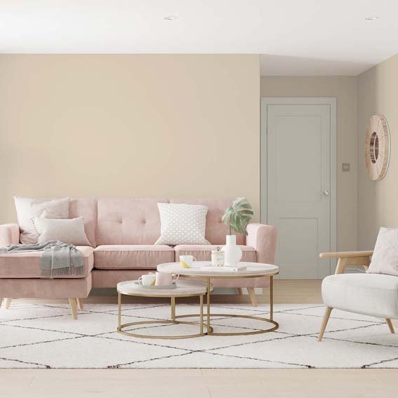 Liviing Room painted in Dulux Easycare Calico