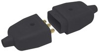 HEAVY DUTY INLINE 3 PIN CONNECTOR 10 AMP BLACK
