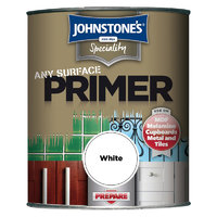 JOHNSTONES ANY SURFACE PRIMER WHITE 750 ML