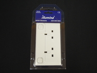 13A Single to Twin SwItched Socket Converter