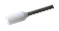 Insulated Bootlace Ferrule 0.5mm White