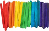 Lollipop Sticks - Coloured (100)