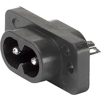 IEC Panel Inlet C8, Screw on mounting, Rear Side