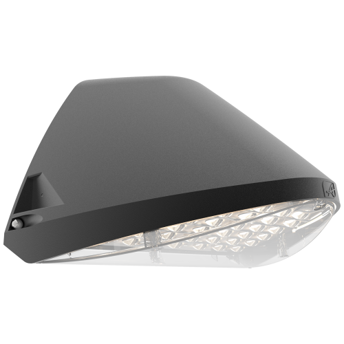 Ansell Wolf 19w/21w/30w CCT Black Wallpack W/Photocell AWOLF/BLK/PC