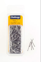 Challenge Bright Steel Panel Pins 25mm Clam Pack 75g