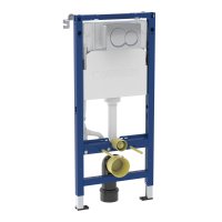 Geberit Alpha 112cmH Frame & Cistern, plus Alpha01 Round Flush Plate 458.041.21.2